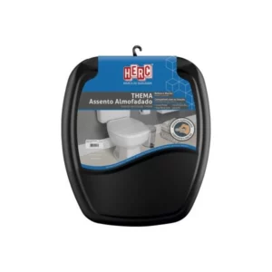 Assento Almofadado Thema Preto - Herc