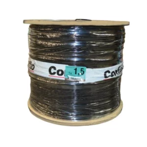 Fio Cabo Flexivel 1,5mm Preto - Bobina com 1400 Metros - Corfio