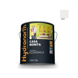 Tinta Casa Bonita Acrílica Branco Gelo Fosco - Galão 3,6 Litros - Hydronorth