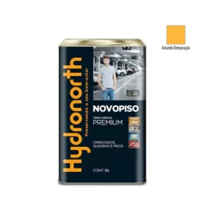 Tinta Novopiso Amarelo Demarcação - Lata 18 Litros - Hydronorth