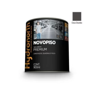 Tinta Novopiso Cinza Chumbo - Galão 3,6 Litros - Hydronorth