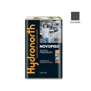 Tinta Novopiso Cinza Chumbo - Lata 18 Litros - Hydronorth