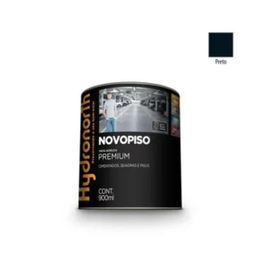 Tinta Novopiso Preto - 900ml - Hydronorth