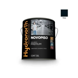 Tinta Novopiso Preto - Galão 3,6 Litros - Hydronorth