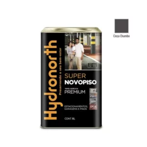 Tinta Novopiso Super Cinza Chumbo Semi Brilho - Lata 18 Litros - Hydronorth