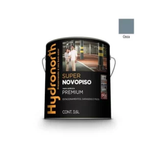 Tinta Novopiso Super Cinza Semi Brilho - Galão 3,6 Litros - Hydronorth