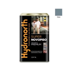Tinta Novopiso Super Cinza Semi Brilho - Lata 18 Litros - Hydronorth