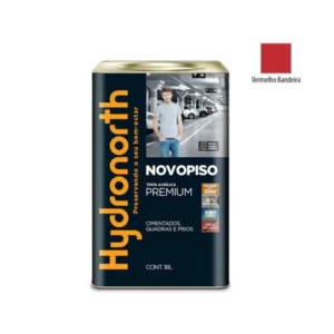 Tinta Novopiso Vermelho Bandeira - Lata 18 Litros - Hydronorth