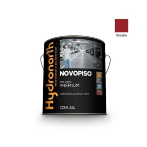 Tinta Novopiso Vermelho - Galão 3,6 Litros - Hydronorth