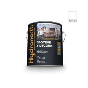 Tinta Protege e Decora Acrílica Premium Branco Neve Fosco - Galão 3,6 Litros - Hydronorth
