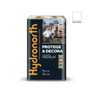 Tinta Protege e Decora Acrílica Premium Branco Neve Fosco - Lata 18 Litros - Hydronorth
