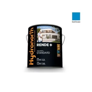 Tinta Rende+ Acrílica Azul Oceano Fosco - Galão 3,6 Litros - Hydronorth