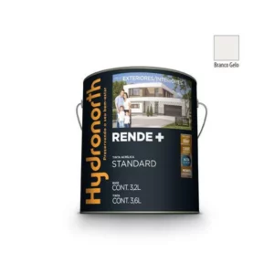 Tinta Rende+ Acrílica Branco Gelo Fosco - Galão 3,6 Litros - Hydronorth