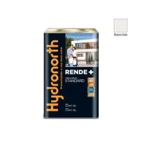 Tinta Rende+ Acrílica Branco Gelo Fosco - Lata 18 Litros - Hydronorth