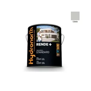 Tinta Rende+ Acrílica Cromio Fosco - Galão 3,6 Litros - Hydronorth