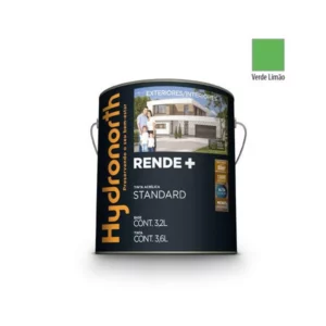 Tinta Rende+ Acrílica Verde Limao Fosco - Galão 3,6 Litros - Hydronorth