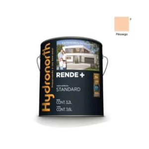 Tinta Rende+ Acrílica Pessego Fosco - Galão 3,6 Litros - Hydronorth