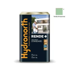 Tinta Rende+ Acrílica Verde Amazonas Fosco - Lata 18 Litros - Hydronorth