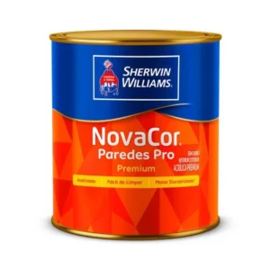 Tinta Novacor Paredes Pro Acetinado Branco - 900ml - Sw