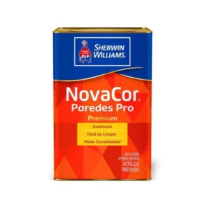 Tinta Novacor Paredes Pro Acetinado Branco - Lata 18 Litros - Sw