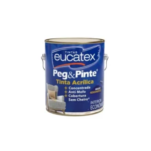Tinta Econômica Peg e Pinte Acrílica Pérola Taiti - Galão 3,6 Litros - Eucatex