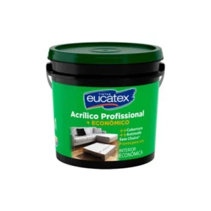 Tinta Acrílica Profissional Gelo Balde 15 Litros - Eucatex