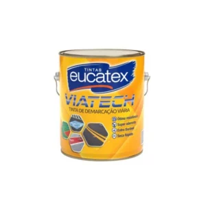 Tinta Viatech Demarcação Viária Amarelo - Galão 3,6 Litros - Eucatex