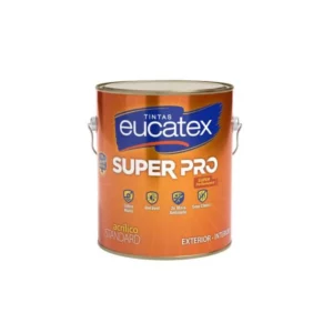 Tinta Super Pro Acrílico Semi Brilho Branco - Galão 3,6 Litros - Eucatex