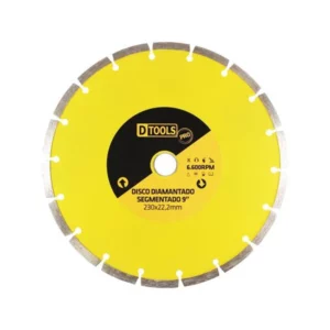 Disco Diamantado Prof 230mm 9 Segmentado Furo 25mm Blister