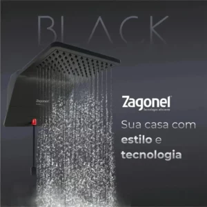 Ducha Eletrônica Ducali 220 Volts Preta - 7500 Watts - Zagonel - Imagem 4