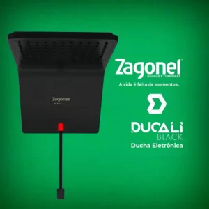 Ducha Eletrônica Ducali 220 Volts Preta - 7500 Watts - Zagonel - Imagem 5