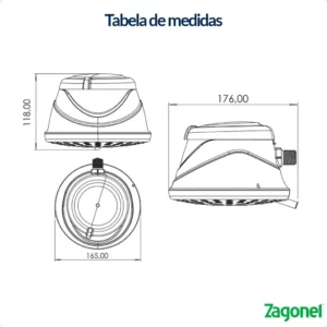 Ducha Fluir 4 Temperaturas 127 Volts Branca - 5500 Watts - Zagonel - Imagem 5