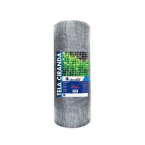 Tela Arame Malha 18 Fio 32 12,5x1m Mosquito/fubá - São Jorge