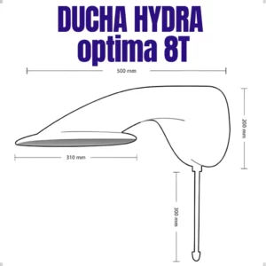 Chuveiro Elétrico Optima 8t 5500w 110v Branco - Imagem 3