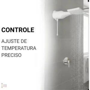 Chuveiro Loren Shower Eletrônico 7500w 220v Branco - Imagem 5