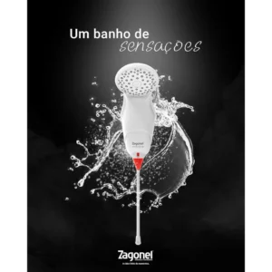Chuveiro Ducha Eletrônica Sublime 7500w 220v Branco - Zagonel (ref: Dsbel75220br03 / Dsbel75220br) - Imagem 3