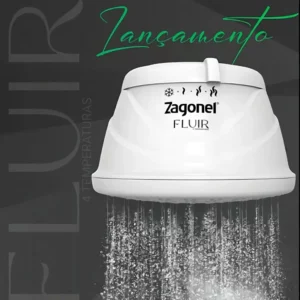Ducha Fluir 4 Temperaturas 220 Volts Branca - 6800 Watts - Zagonel - Imagem 4